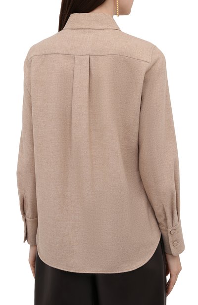 Рубашка из шерсти и кашемира CHLOÉ, арт. CHC21WHT16064, фото 4