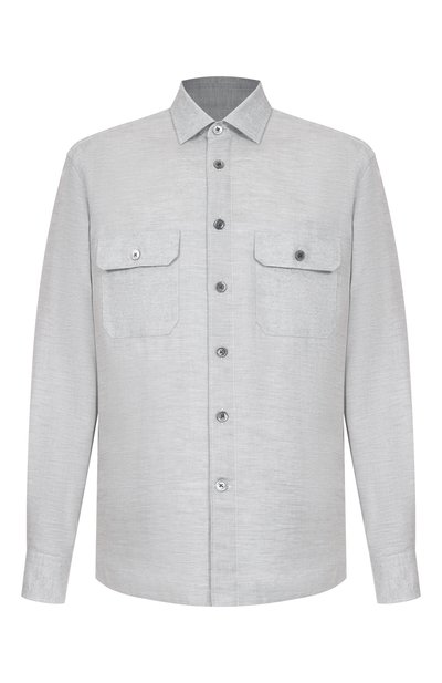 Мужская рубашка из хлопка и кашемира CORNELIANI, арт. 26P219-2611345