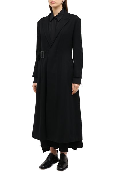 Шерстяное пальто YOHJI YAMAMOTO, арт. NR-C02-103, фото 3