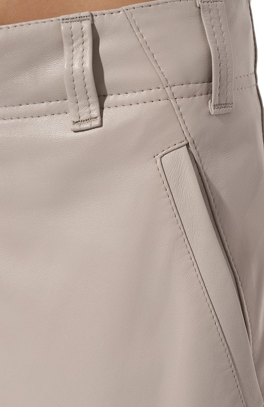 Кожаные брюки Brunello Cucinelli M0NGIP8551 Серый  M0NGIP8551 Фото 5