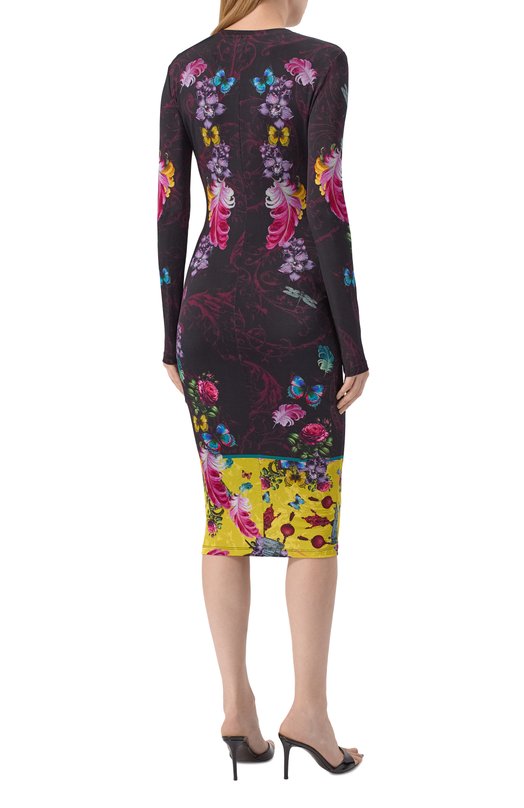 Платье из вискозы Versace Jeans Couture 79HA09P0/JS491 Фиолетовый  79HA09P0/JS491 Фото 3