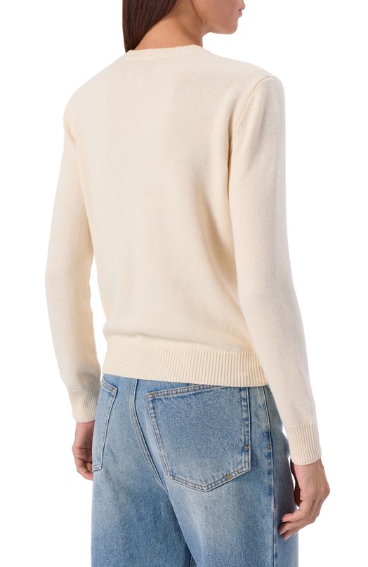 Свитер из шерсти и вискозы MC2 Saint Barth QUE0010-04150I/NEW QUEEN Кремовый  QUE0010-04150I/NEW QUEEN Фото 4