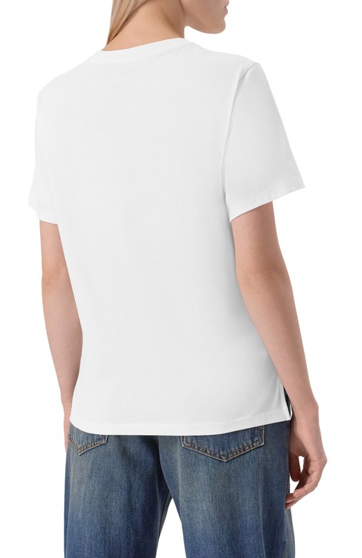 Хлопковая футболка Weekend Max Mara VENAC0 Белый  VENAC0 Фото 4