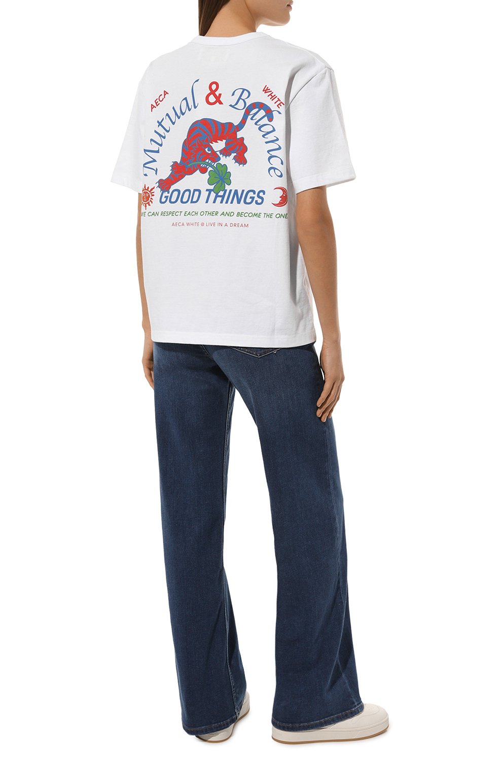 Хлопковая футболка AECA WHITE, арт. FWCMFWBDTTSSO006C0, фото 2