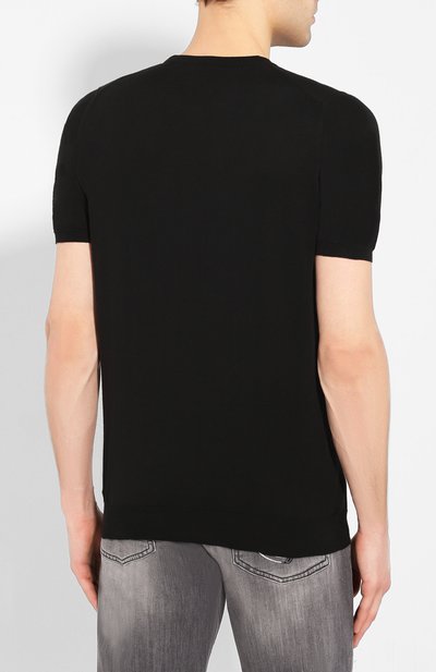 Хлопковый джемпер KITON черного цвета по цене 82000 руб., арт. UK31UM, фото 4 Хлопковый джемпер KITON, арт. UK31UM, фото 4