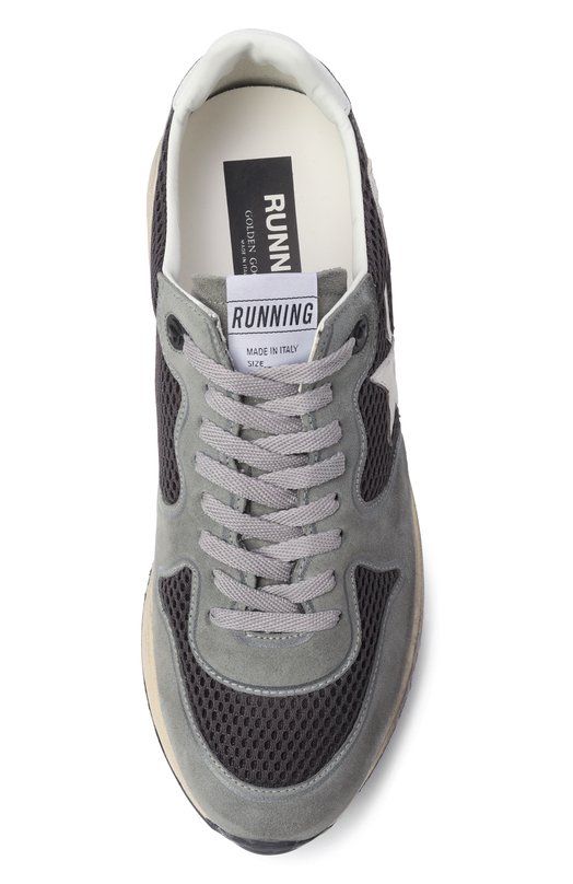 Комбинированные кроссовки Running Sole Golden Goose Deluxe Brand GMF00126.F007576 Серый  GMF00126.F007576 Фото 6