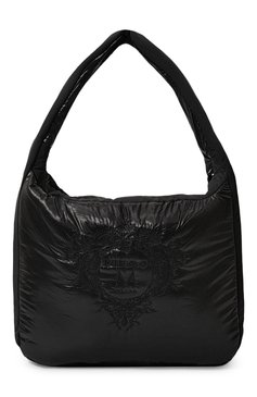 Женский сумка DIEGO M черного цвета, арт. 23IP-T900 | Фото 1 (Сумки-технические: Сумки top-handle; Материал сплава: Проставлено; Материал: Текстиль; Драгоценные камни: Проставлено; Размер: large)