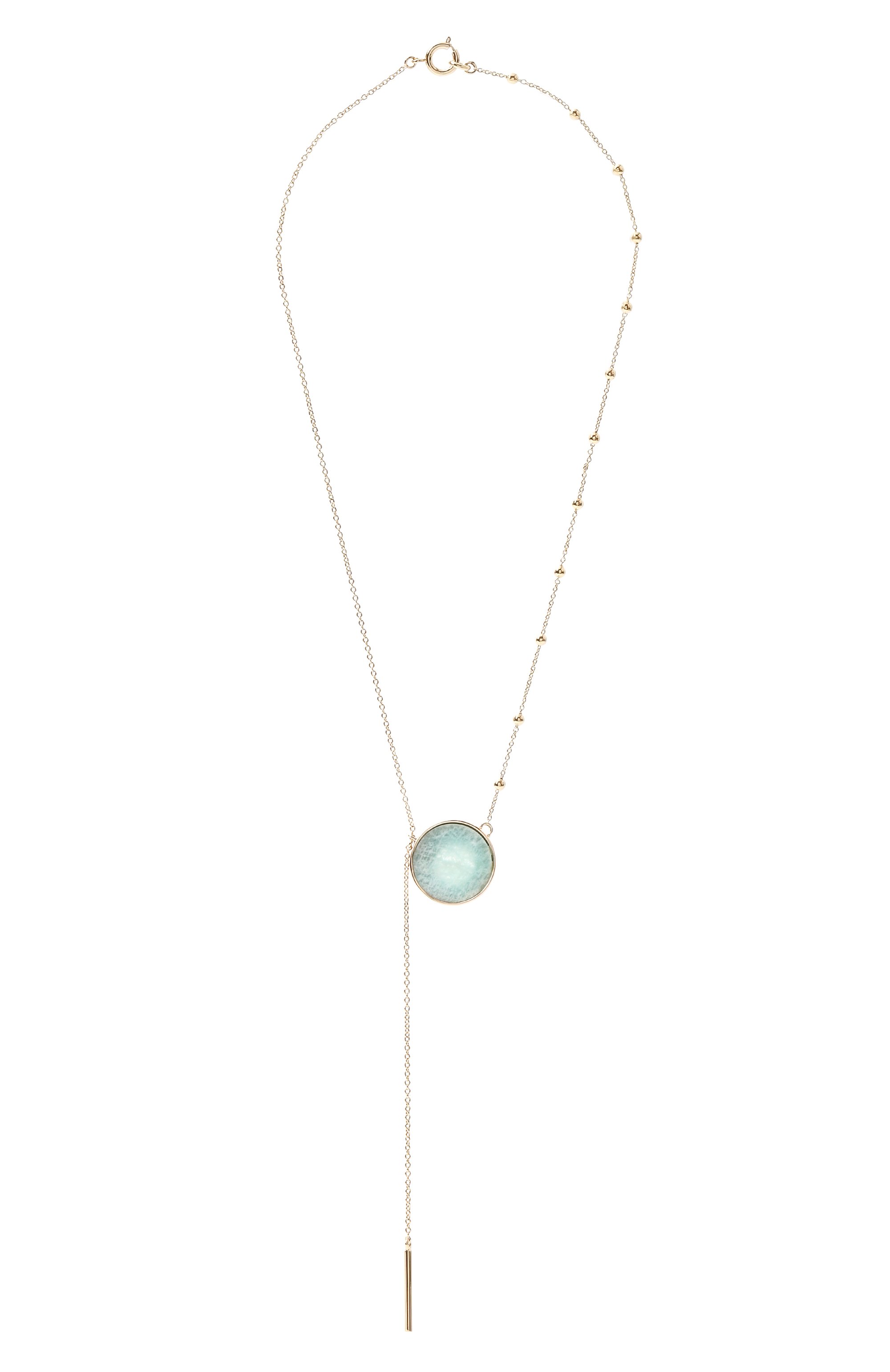 Подвеска на цепочке CRYSTALLINE JEWELLERY бирюзового цвета по цене 14960 руб., арт. 590С, фото 1 Подвеска на цепочке CRYSTALLINE JEWELLERY, арт. 590С, фото 1