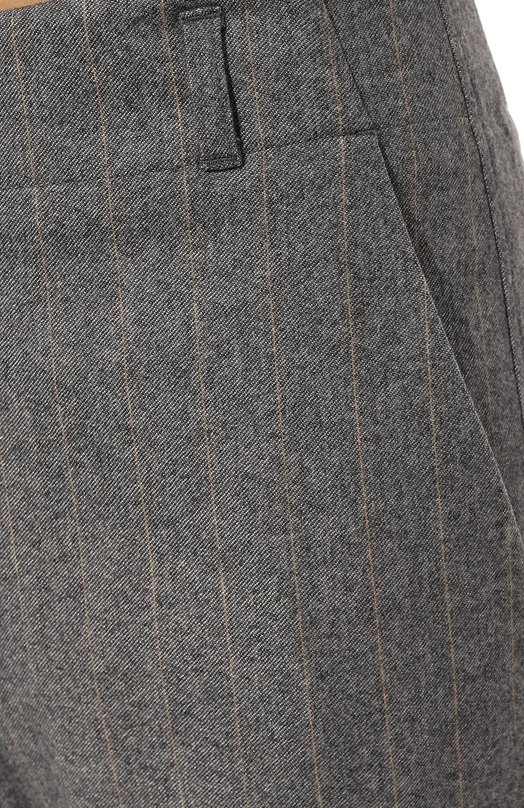 Брюки из шерсти и вискозы Kiton D56116K0554C Серый  D56116K0554C Фото 5