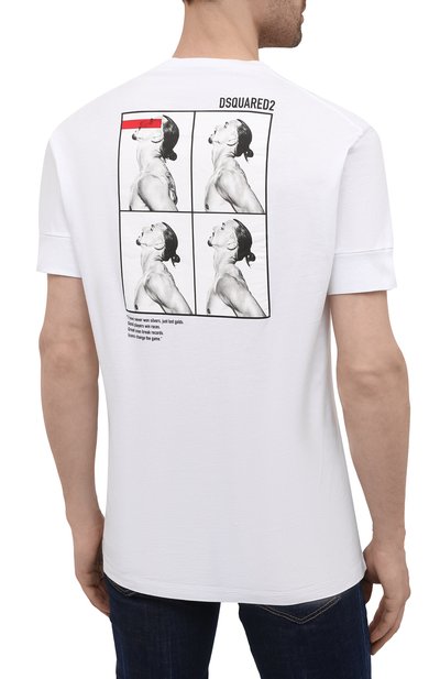 Хлопковая футболка DSQUARED2, арт. S79GC0026/S23009, фото 4