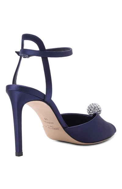 Текстильные босоножки sacora 85 JIMMY CHOO, арт. SAC0RA85WCZ, фото 5