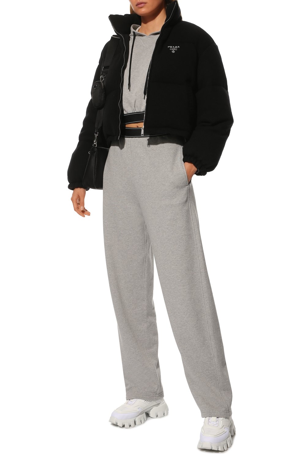 Пуховик из шерсти и кашемира PRADA, арт. P25I07-1Y02-F0002, фото 2