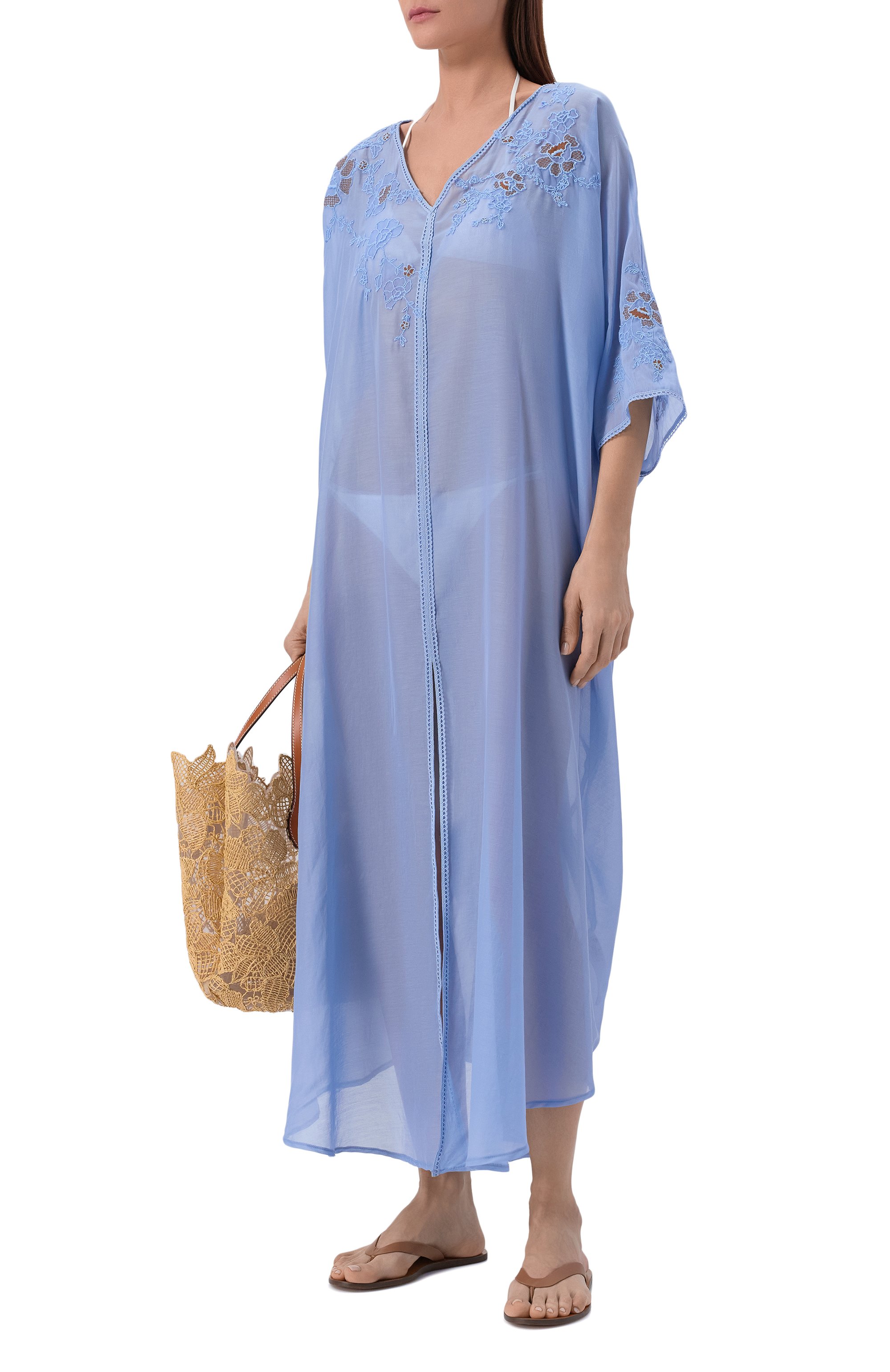 Туника из хлопка и шелка ERMANNO SCERVINO, арт. D484Q622XYR, фото 2