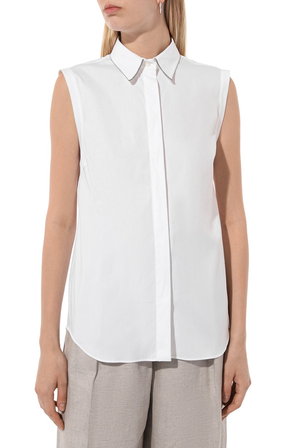 Хлопковая рубашка BRUNELLO CUCINELLI, арт. M0091MA616, фото 3