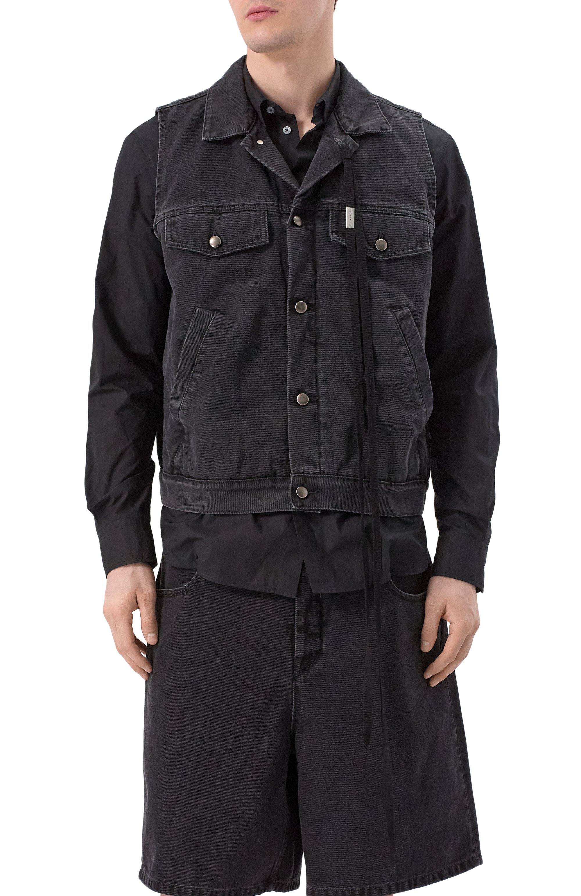 Джинсовый жилет ANN DEMEULEMEESTER, арт. B0010293/FA039, фото 3