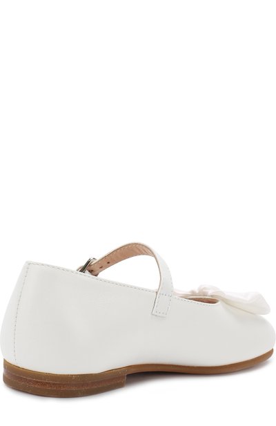 Кожаные туфли с бантом на ремешке IL GUFO, арт. G247/VITELL0 NAPPAC0/27-30, фото 3