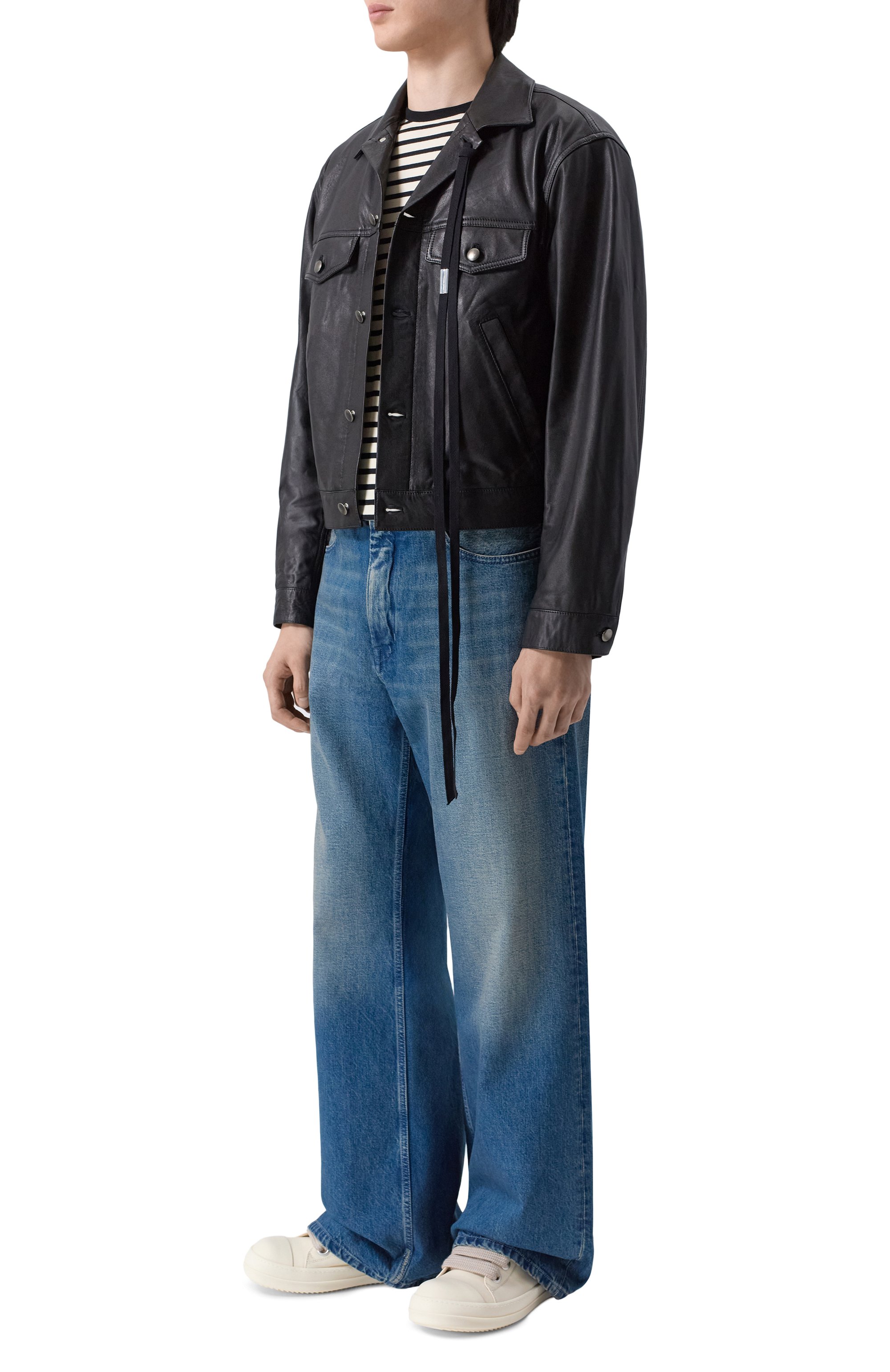 Кожаные кеды jumbolace RICK OWENS, арт. RU01F2893/LC0W2, фото 2