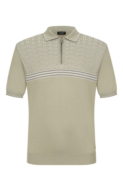 Мужская поло из шелка и хлопка STEFANO RICCI, арт. K818117P31/F26283
