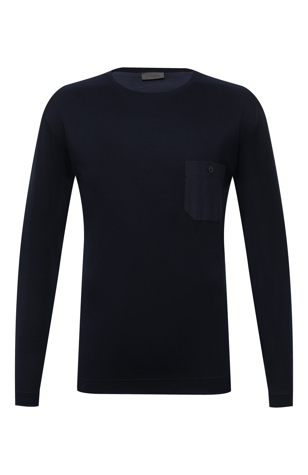 Лонгслив ZIMMERLI темно-синего цвета по цене 18800 руб., арт. 8520-21090, фото 1 Лонгслив ZIMMERLI, арт. 8520-21090, фото 1