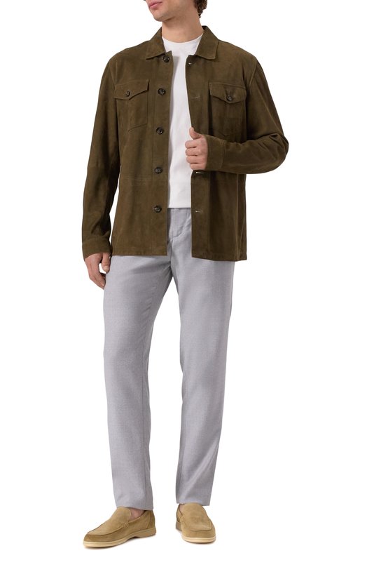 Замшевая куртка-рубашка Windsor 0LEAN02-L/1300168 Хаки  0LEAN02-L/1300168 Фото 2