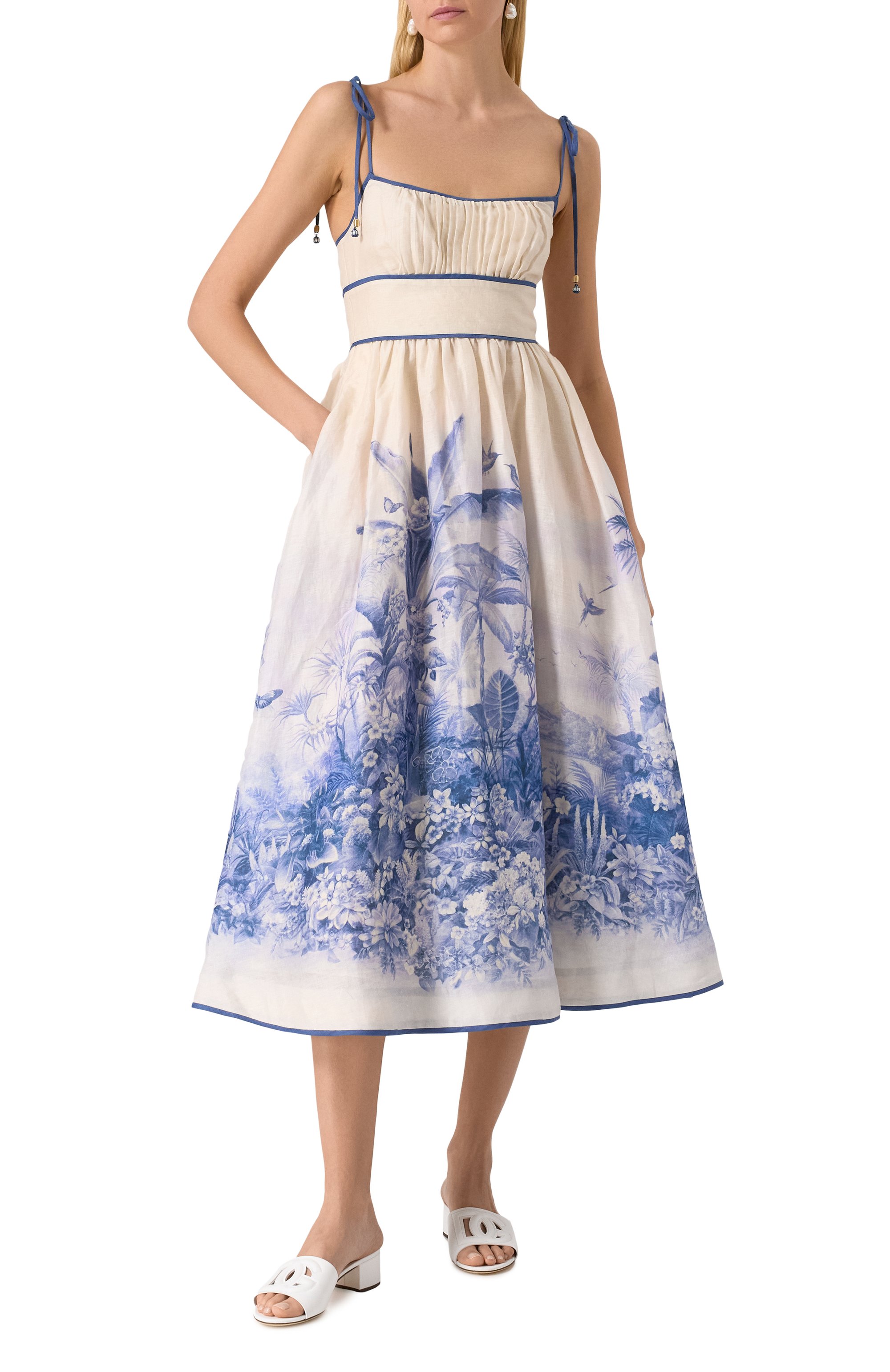 Льняное платье ZIMMERMANN, арт. 1837DRS251, фото 2