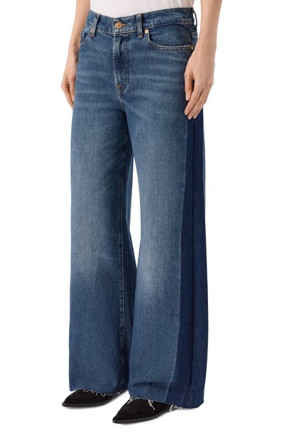 Джинсы lotta tailorless 7 FOR ALL MANKIND синего цвета по цене 34300 руб., арт. 7U8E0K85-43Y, фото 3 Джинсы lotta tailorless 7 FOR ALL MANKIND, арт. 7U8E0K85-43Y, фото 3