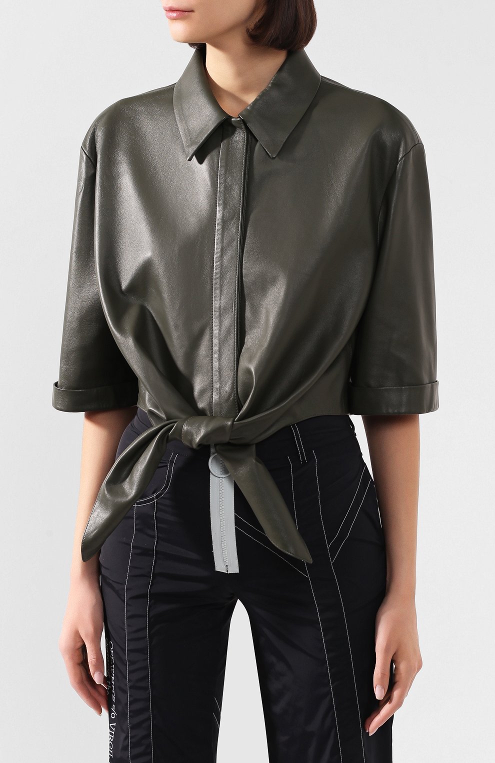 Кожаная рубашка OFF-WHITE, арт. 0WJE001R20F990684300, фото 3