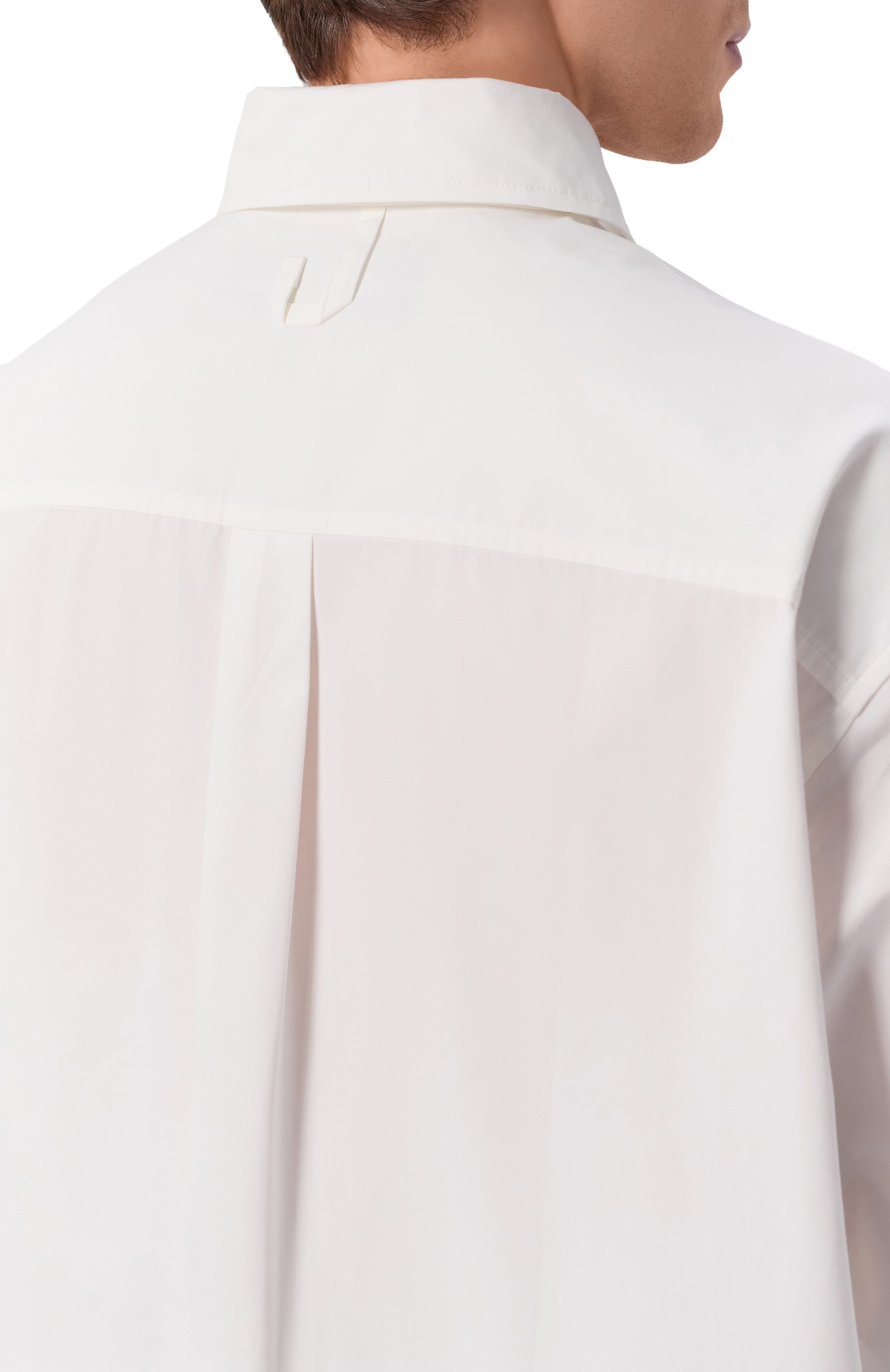 Хлопковая рубашка JACQUEMUS белого цвета по цене 65650 руб., арт. 26ESHM00607/AW00351, фото 5 Хлопковая рубашка JACQUEMUS, арт. 26ESHM00607/AW00351, фото 5