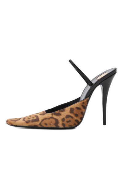 Кожаные туфли tuileries 110 SAINT LAURENT леопардового цвета по цене 181000 руб., арт. 859140/AAF3J, фото 4 Кожаные туфли tuileries 110 SAINT LAURENT, арт. 859140/AAF3J, фото 4