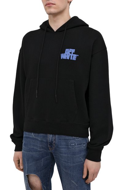 Хлопковое худи OFF-WHITE, арт. 0MBB037R21FLE003, фото 3