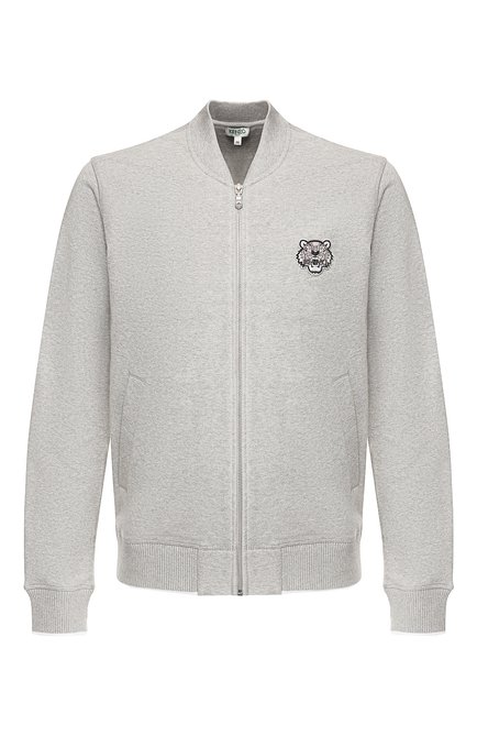 Мужской хлопковый кардиган KENZO серого цвета, арт. 5BL7184MD | Фото 1 (Длина (для топов): Стандартные; Статус проверки: Проверена категория, Проверено; Рукава: Длинные; Мате�риал внешний: Хлопок; Стили: Кэжуэл; Мужское Кросс-КТ: Кардиган-одежда)