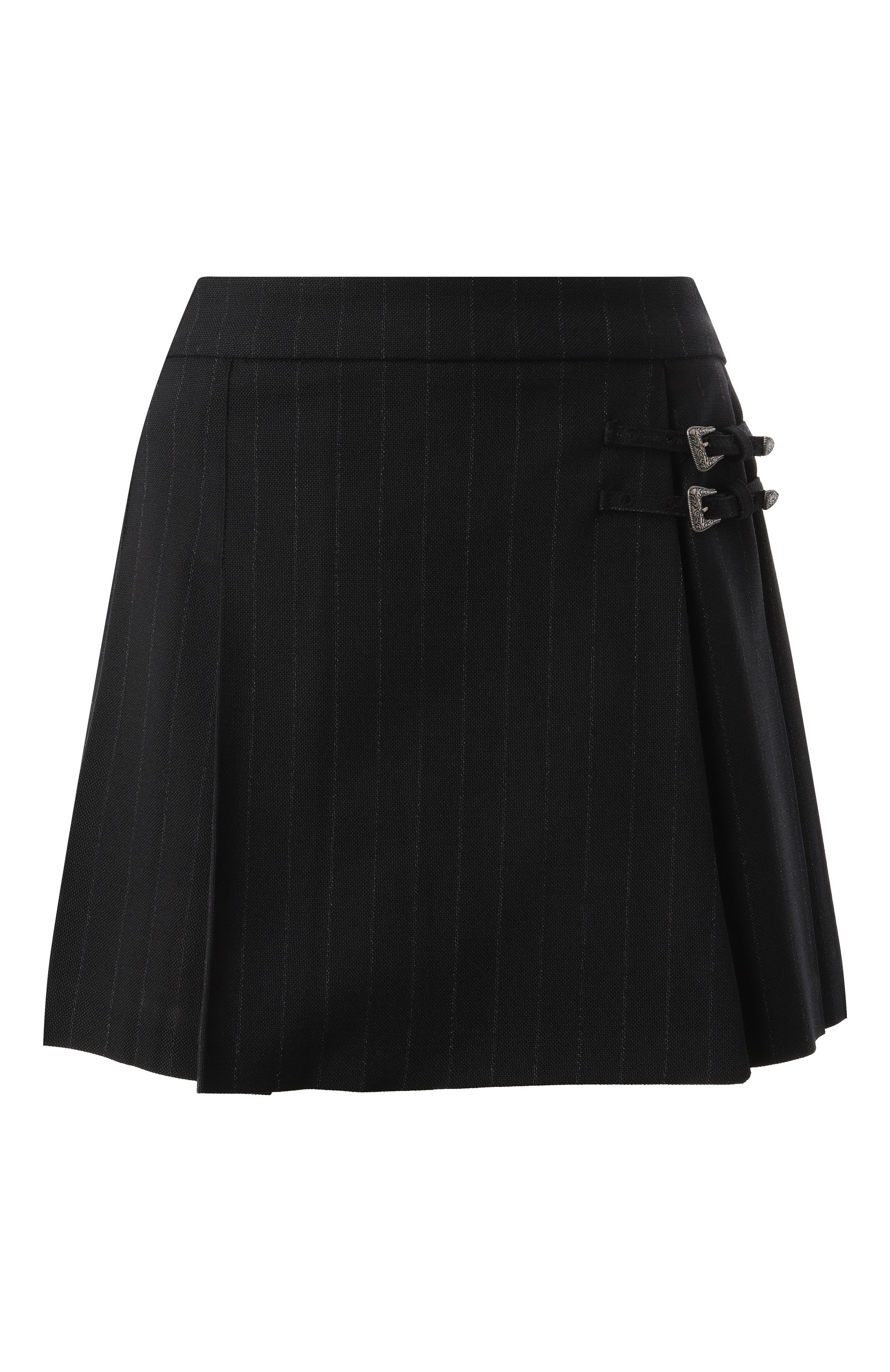 Шерстяная юбка THE KOOPLES черного цвета по цене 37800 руб., арт. FJUP29224K, фото 1 Шерстяная юбка THE KOOPLES, арт. FJUP29224K, фото 1