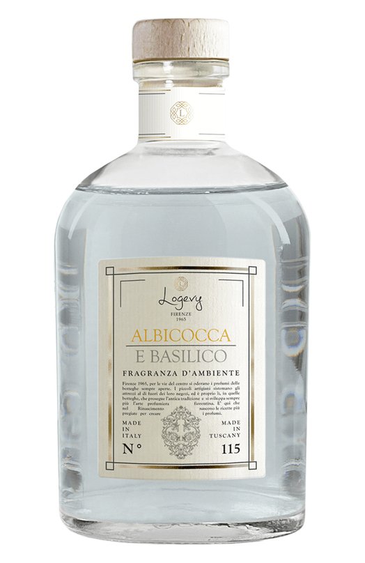 фото Диффузор albicocca e basilico / "абрикос & базилик" (ваза 3000ml + рефил 6x500ml) logevy firenze 1965