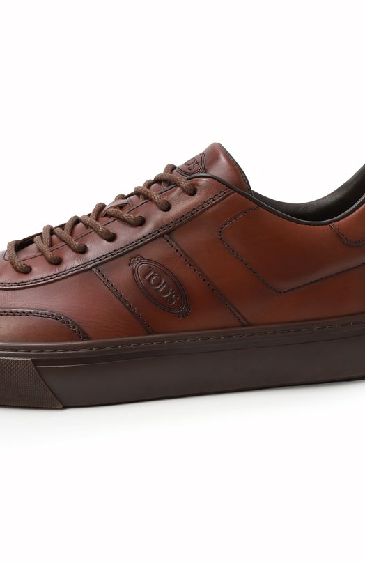 Кожаные кеды Tod’s XXM03E0GC50S96 Коричневый  XXM03E0GC50S96 Фото 7