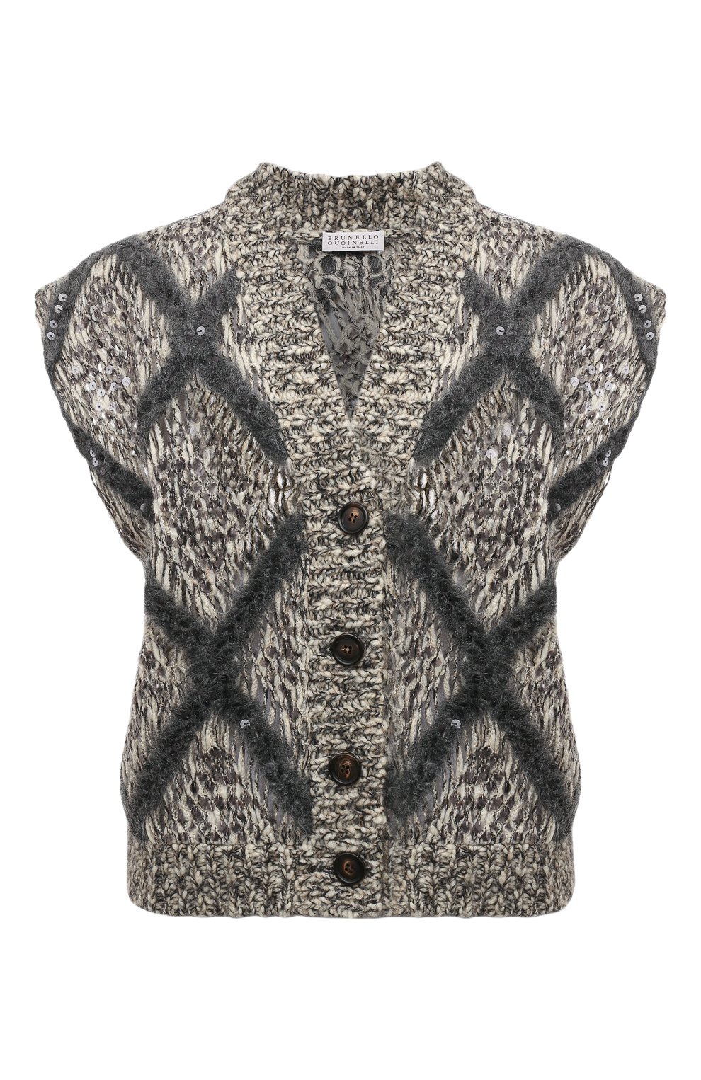 Шерстяной жилет BRUNELLO CUCINELLI, арт. MCER10206P, фото 1