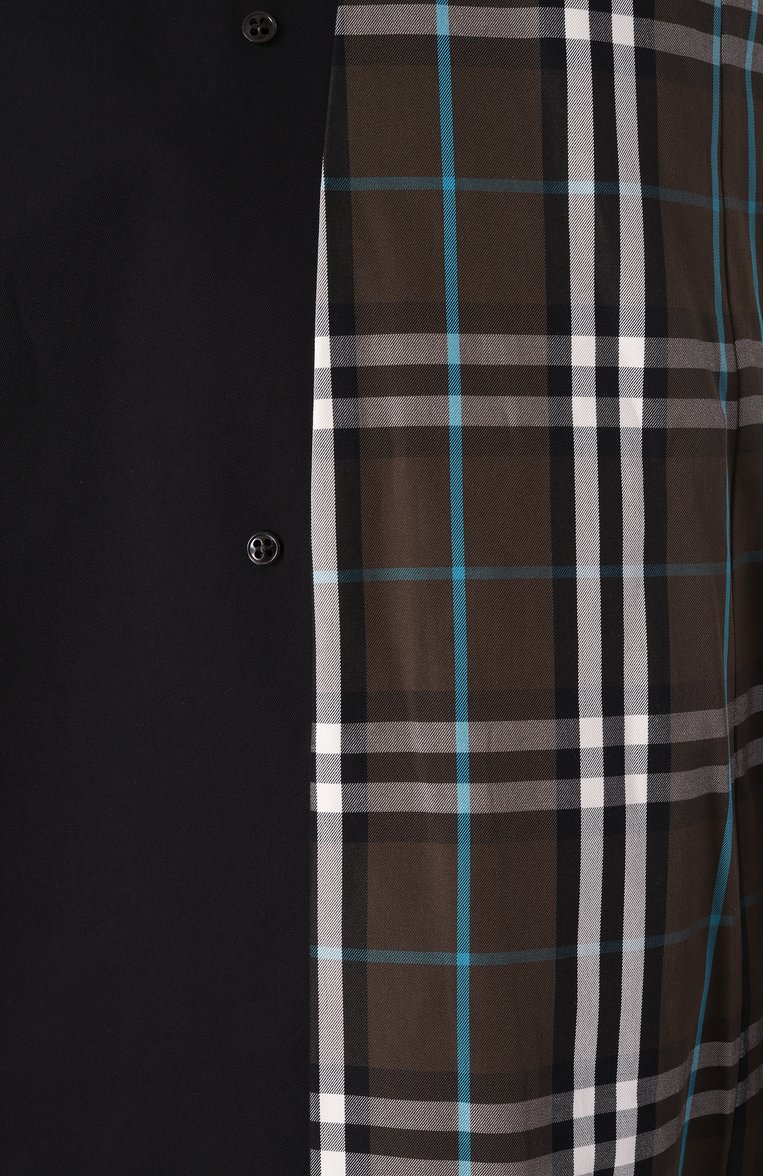 Женский хлопковый тренч BURBERRY черного цвета, арт. 8096579 | Фото 7 (Материал внешний: Хлопок; Рукава: Длинные; Длина (верхняя одежда): До колена; Материал подклада: Хлопок; Кросс-КТ: Куртка; Стили: Кэжуэл)