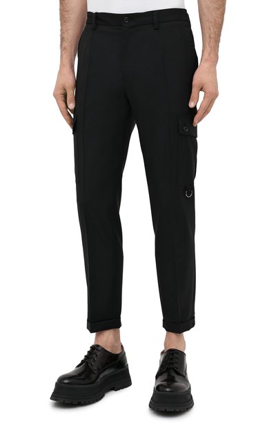 Шерстяные брюки-карго DOLCE & GABBANA, арт. GWQ1ET/FURJV, фото 3