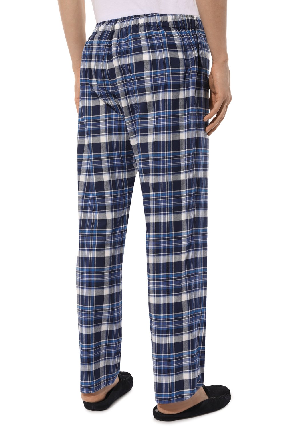 Хлопковые домашние брюки ROBERTO RICETTI синего цвета по цене 15450 руб., арт. PATASCA/B3108, фото 4 Хлопковые домашние брюки ROBERTO RICETTI, арт. PATASCA/B3108, фото 4