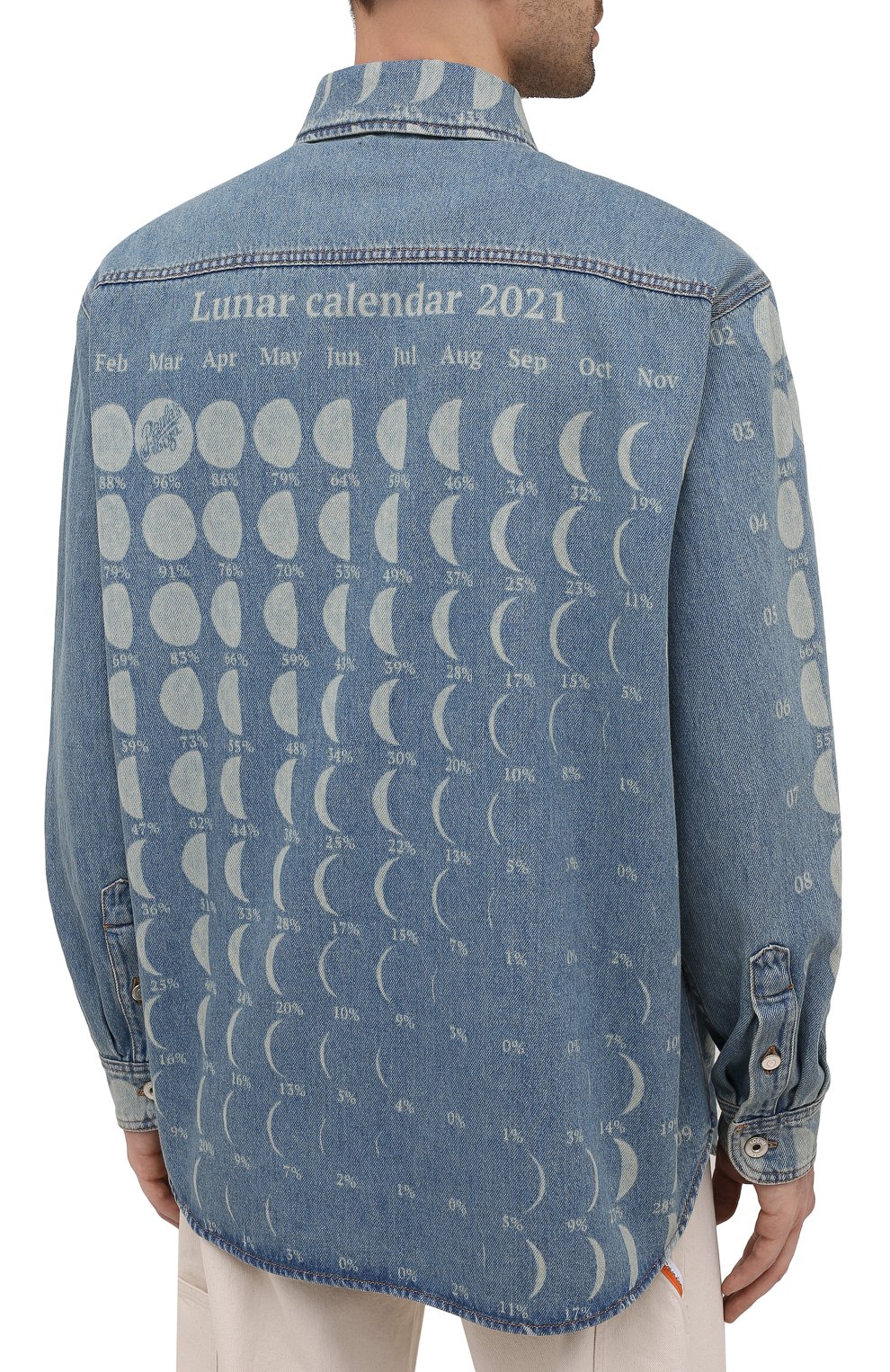 Джинсовая рубашка loewe x paula's ibiza LOEWE синего цвета по цене 77350 руб., арт. H616Y04X19, фото 4 Джинсовая рубашка loewe x paula's ibiza LOEWE, арт. H616Y04X19, фото 4