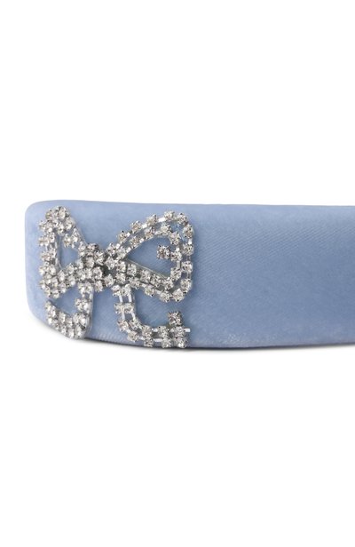 Ободок ELIE SAAB JUNIOR голубого цвета по цене 14500 руб., арт. EAFR059/TS1127, фото 3 Ободок ELIE SAAB JUNIOR, арт. EAFR059/TS1127, фото 3