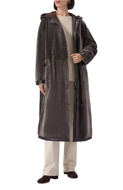 Двусторонняя дубленка из овчины GIORGIO ARMANI, арт. GW002049/AF19599, фото 2