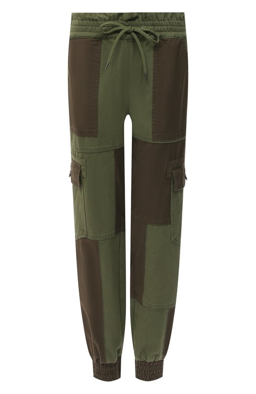 

Хлопковые джоггеры Alice + Olivia, Хаки