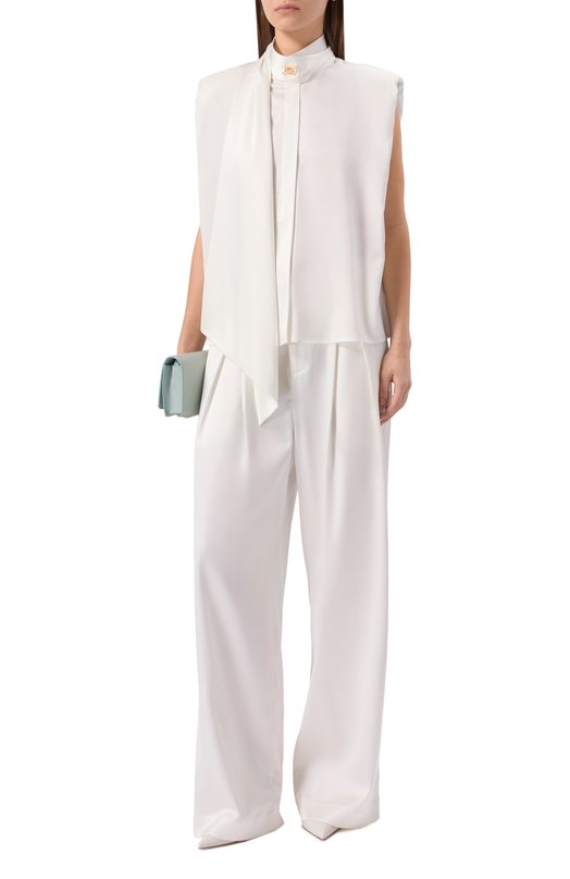 Атласный топ Daname 726SS7830S Белый  726SS7830S Фото 2