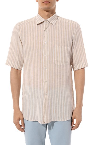 Льняная рубашка STEFANO RICCI бежевого цвета по цене 86250 руб., арт. MC007469/LX2715, фото 3 Льняная рубашка STEFANO RICCI, арт. MC007469/LX2715, фото 3