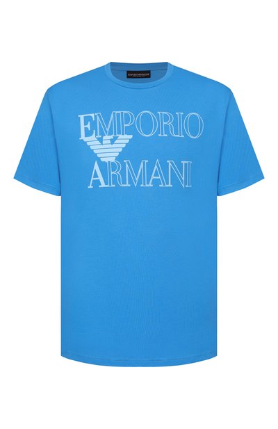Мужская хлопковая футболка EMPORIO ARMANI, арт. EM000574/AF20434