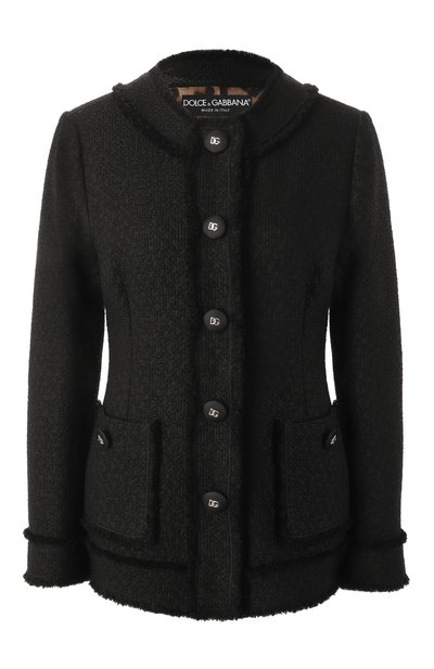 Женский жакет из шерсти и вискозы DOLCE & GABBANA, арт. F2940T/GDCLW