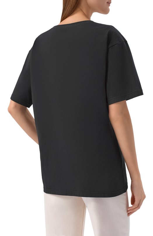 Хлопковая футболка Valentino 8B3MG25W/A55 Чёрный  8B3MG25W/A55 Фото 4