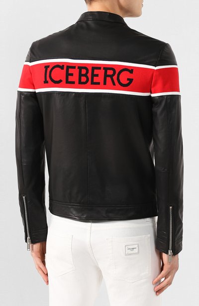 Кожаная куртка ICEBERG, арт. 20E I1P0/Z031/6801, фото 4