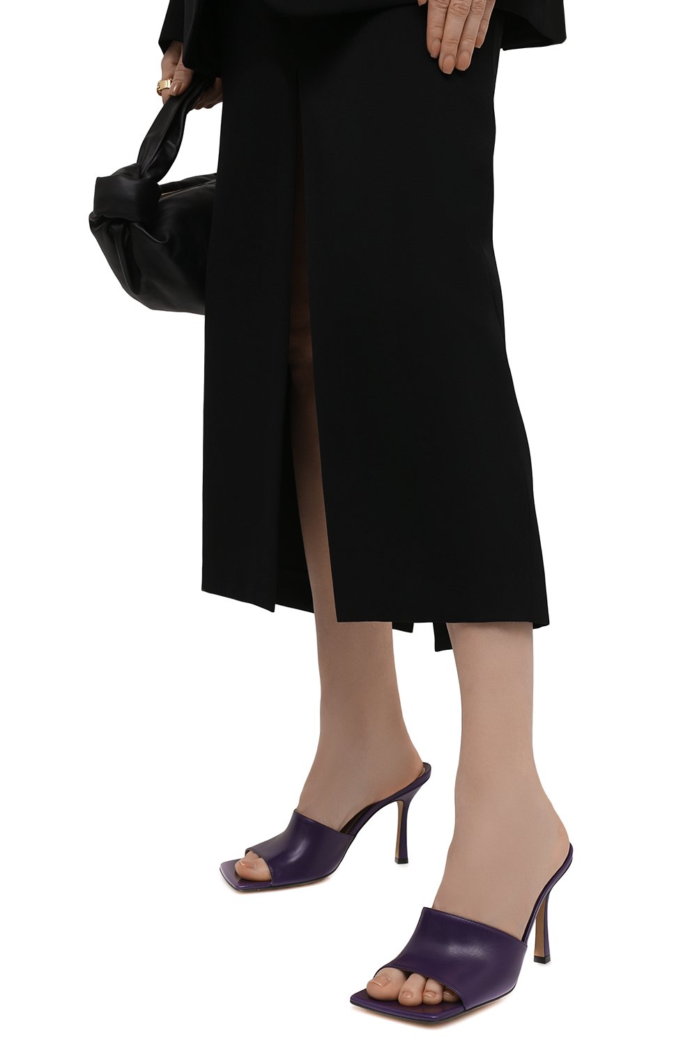 Кожаные мюли the stretch BOTTEGA VENETA фиолетового цвета по цене 79150 руб., арт. 610538/VBSF0, фото 3 Кожаные мюли the stretch BOTTEGA VENETA, арт. 610538/VBSF0, фото 3