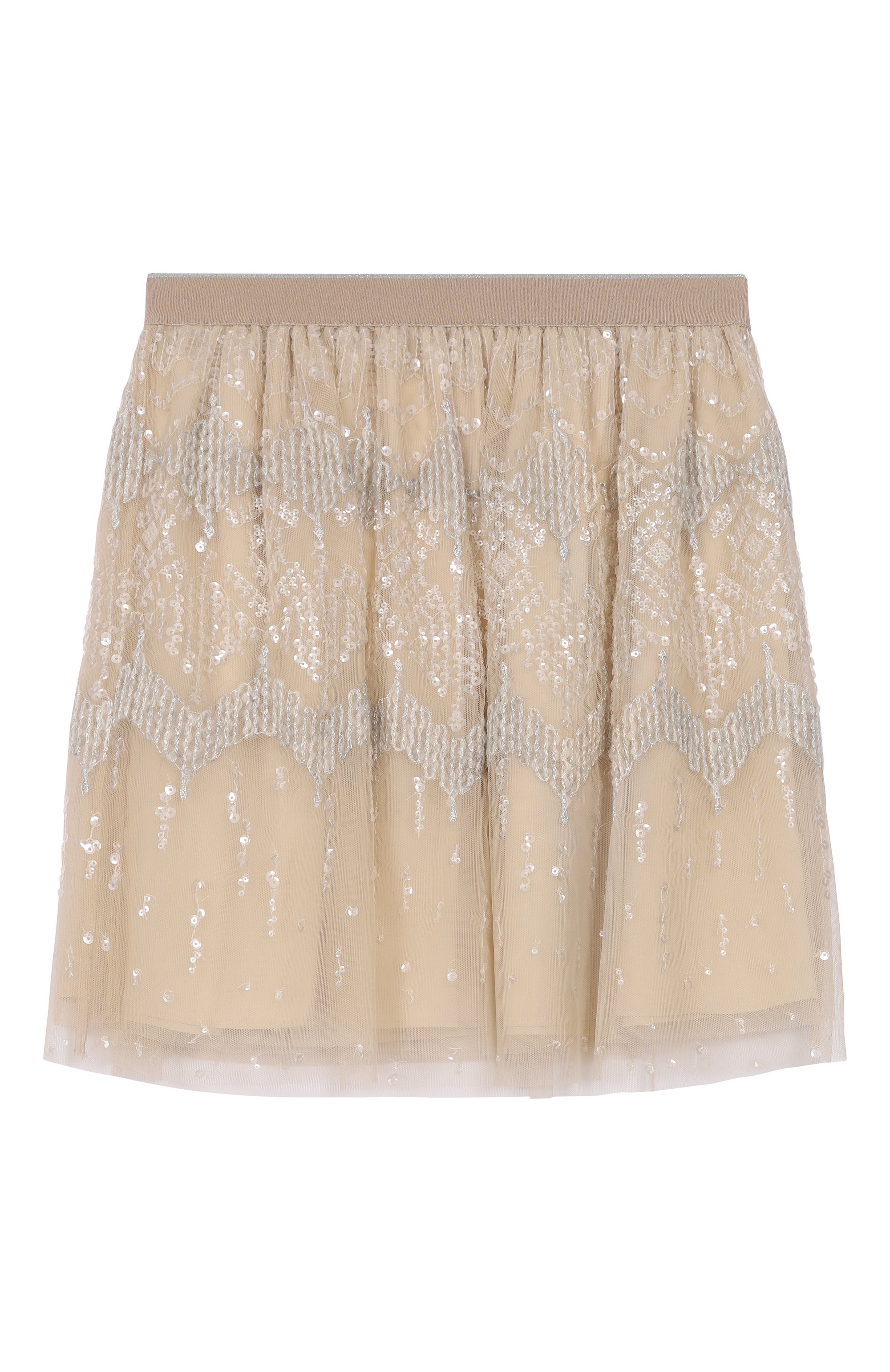 Юбка с отделкой пайетками BRUNELLO CUCINELLI, арт. BA960S222B, фото 1